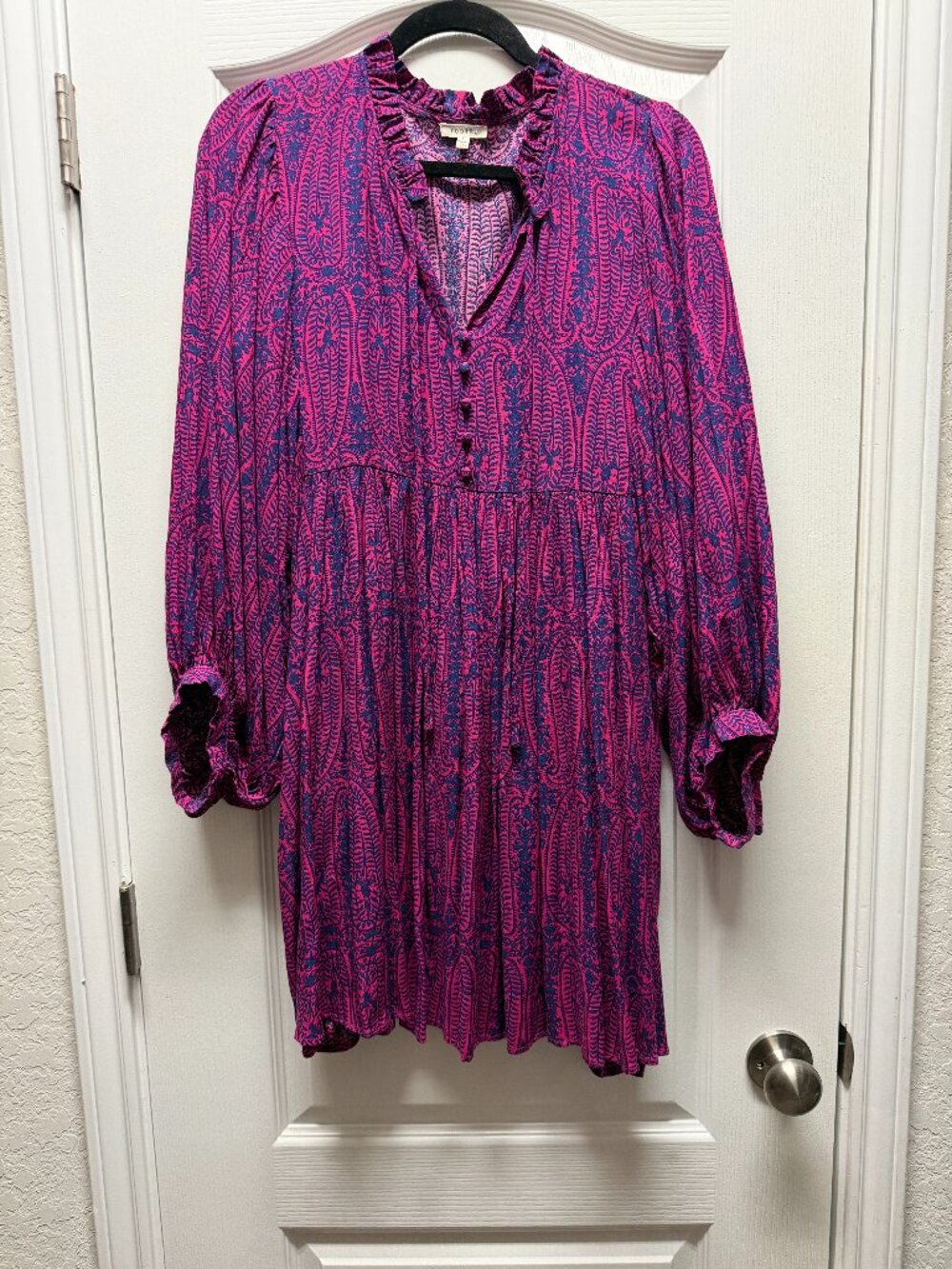 JODIFL Pink and Purple Mini Dress Size L